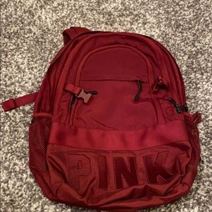 Pink burgundy book bag !